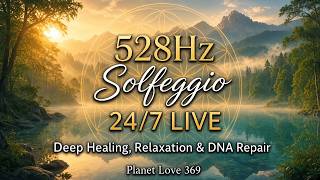 【24/7 LIVE】528Hz Solfeggio Music for Deep Focus, Study & Relaxing | 作業用BGM・睡眠用BGM