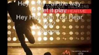 Enrique Iglesias - Can you hear me (with lyrics)