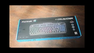 Breve Unboxing/Review: Teclado Fortrek G Crusader || Vale a pena?