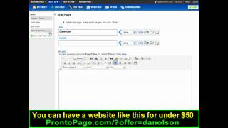 Beginners! How to make your own website - Web calendar