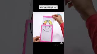 Sorprendente forma de enseñar las vocales mágicas. #diy #vocales #preeschool