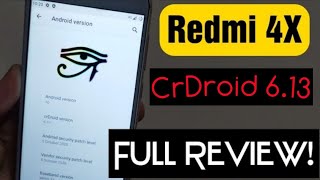 Redmi 4X: CrDroid 6.13 OFFICIAL ANDROID Q | Vanilla | FaceUnlock & FP  |Gaming? Features Quick Review - YouTube