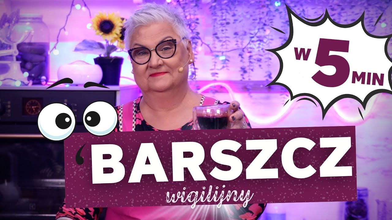Barszcz wigilijny w 5 min na zakwasie i herbacie z hibiskusa
