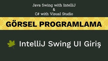 Görsel Programlama - Java ve C# - IntelliJ Swing UI - 01