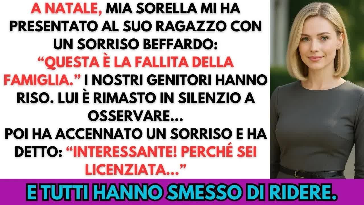 A cena di Natale mia sorella mi ha umiliata davanti al suo fidanzato CEO finché lui l’ha licenzi