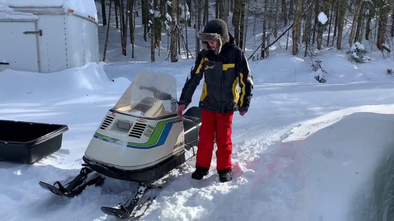 SkiDoo elan 1975 snow YouTube