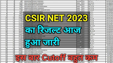CSIR NET Result 2023 |🤩खुशखबरी🤩| csir net june result 2023 | csir net result 2023 kab aayega | csir