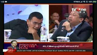 Fahri Hamzah Dalam Ilc Tv One 8 Januari 2019 Menguji Netralitas Kpu