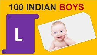 100 Indian baby Boy names by L