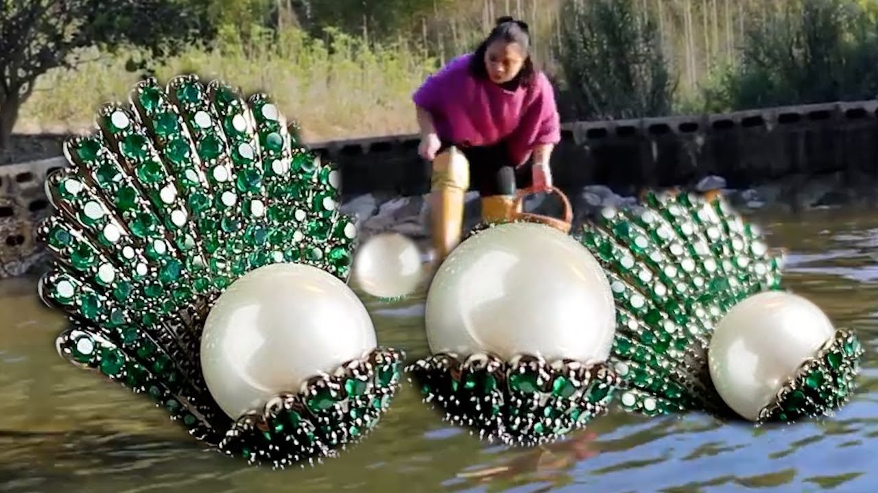 Mutated freshwater shells. Pearls grow in their stomachs and then burst ...