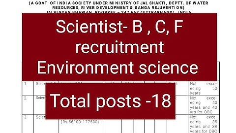 SCIENTIST B post in NIH | ENVIRONMENT SCIENCES RECRUITMENT| Envirocademy