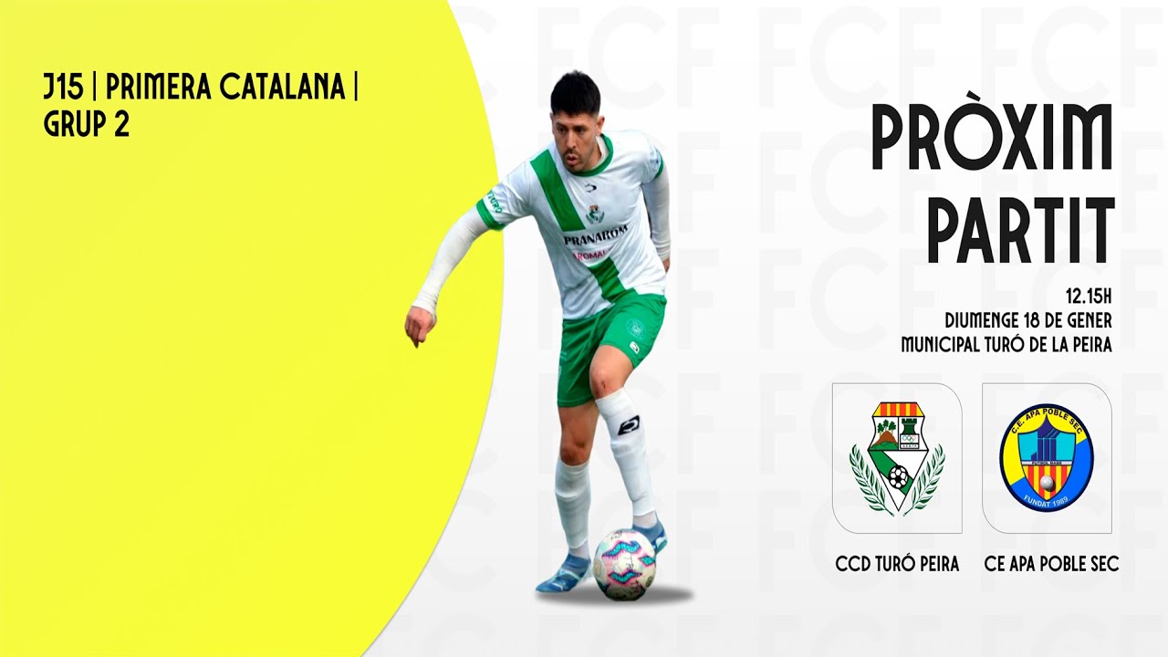 CCD Turó Peira - CE APA Poble Sec - Jornada 15 - Primera Catalana Grup 2