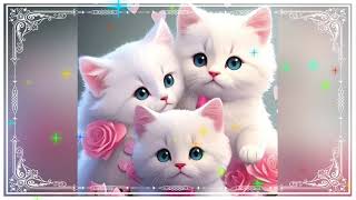 very sweet and friendly cat/cute cats/beautiful kitten and kitty/lovable/adorable/friendly kitten