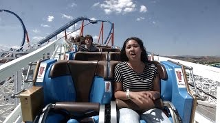 Twisted Colossus at Six Flags Magic Mountain Rider POV RAW Footage