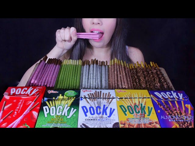 ASMR POCKY CHOCOLATE MUKBANG - EATING SOUNDS (EXTREME SATISFYING CRUNCH)