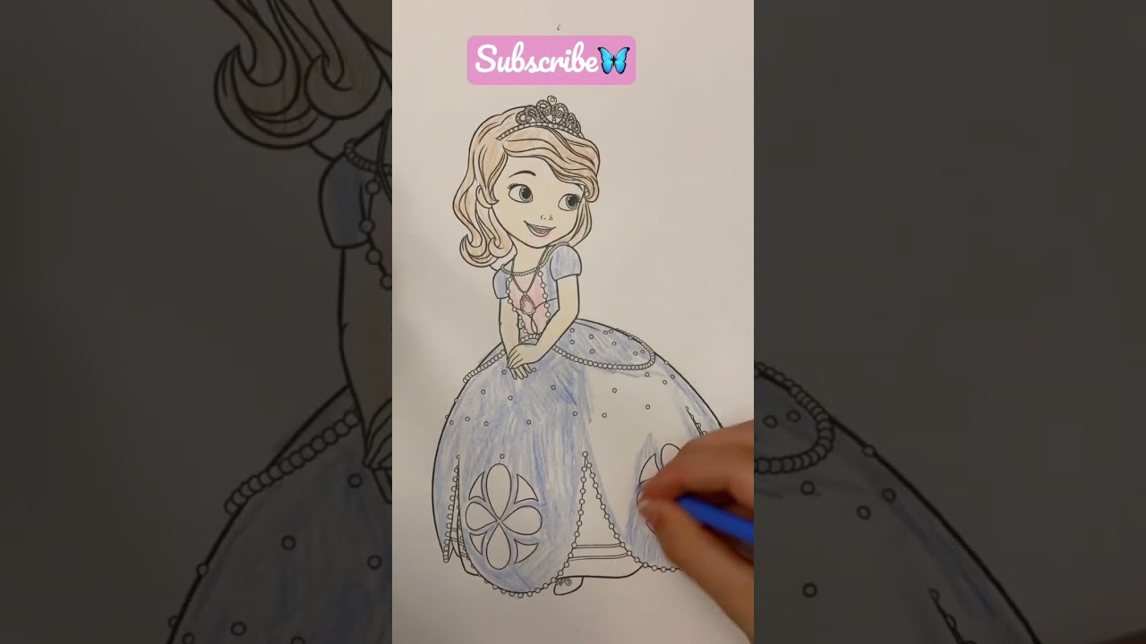 Princess Sofia The First Color Page👑 YouTube