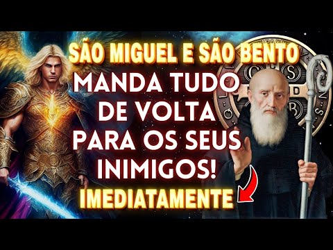✝️ORAÇÃO a SÃO BENTO e SÃO MIGUEL, para AFASTAR os INIMIGOS da sua VIDA de uma vez por todas🛑