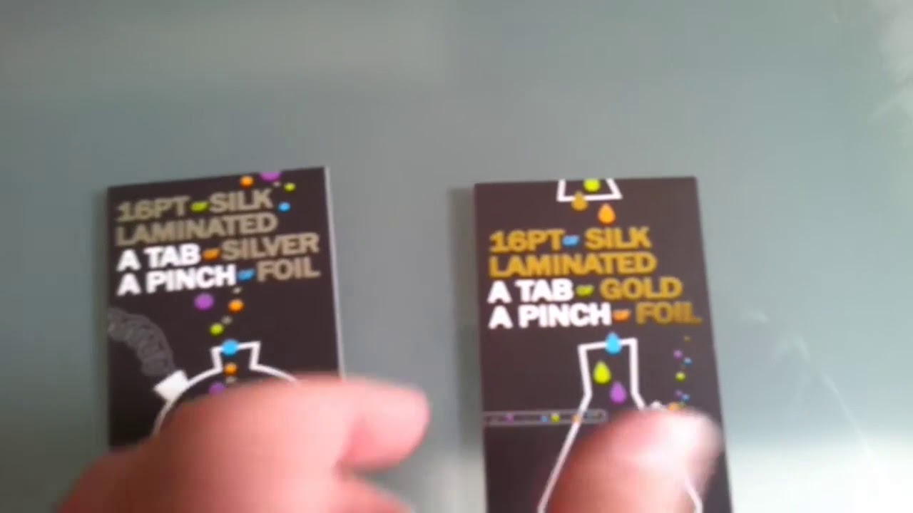 Silver & Gold Foil Business Cards