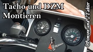 Simson S51/ S53 DZM undTacho Montage.