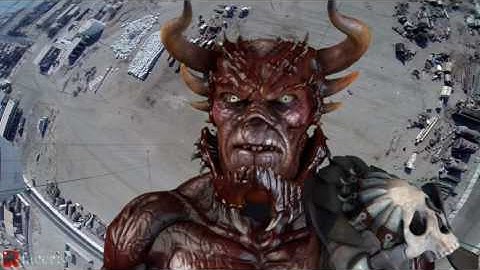 Facerig using intel Realsense technologie and Magix Movie Edit Pro to add video as background.