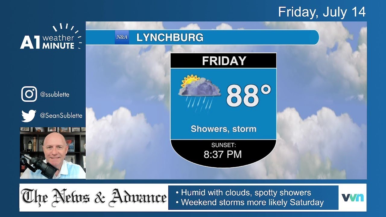 Weekend storms to dodge Friday morning Lynchburg weather video YouTube