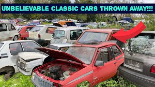You Won’t Believe What Classic Cars We Found In This French Scrap Yard!!!! Unbelievable!!!