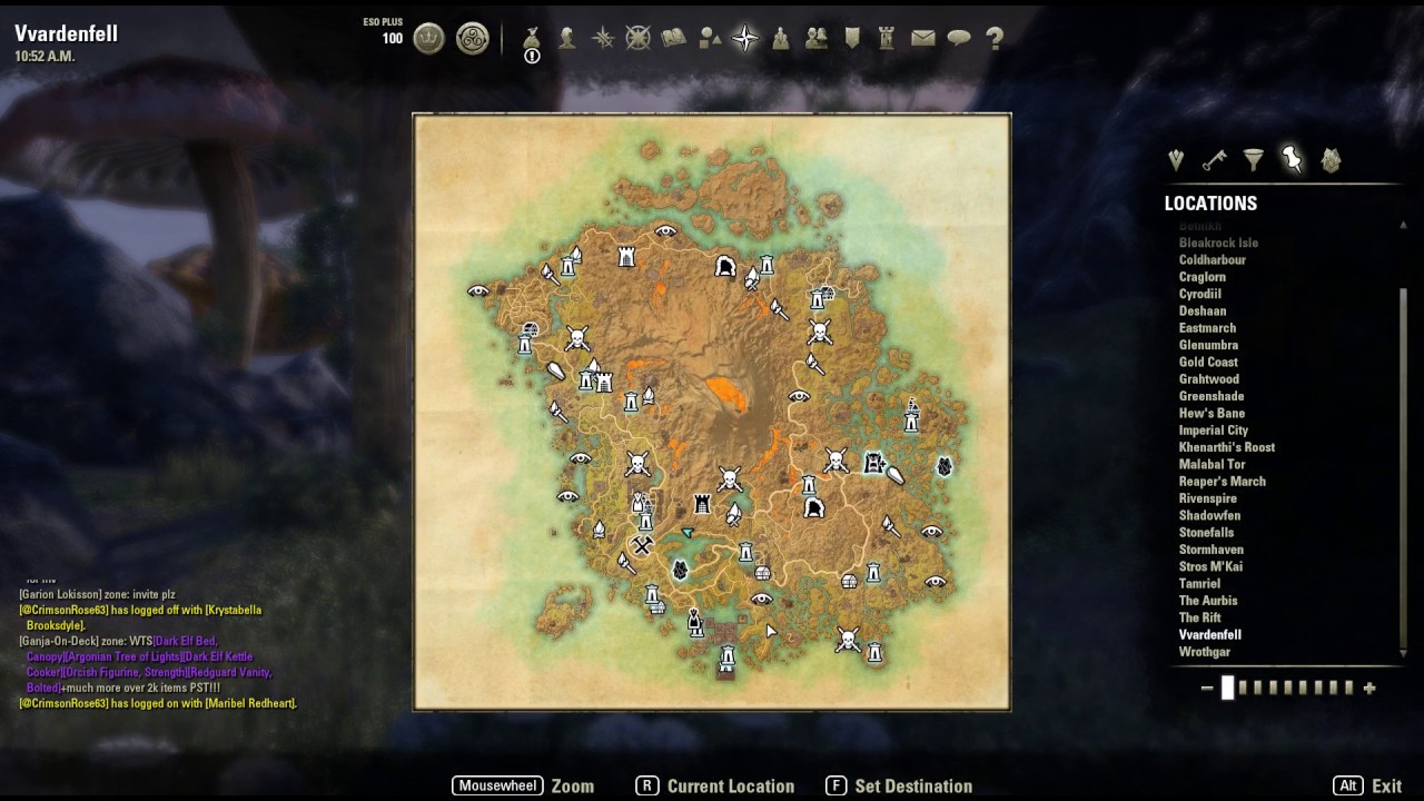 Vvardenfell Map - The Elder Scrolls Online: Morrowind (ESO)