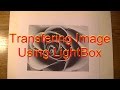 Transfering Image Using Lightbox | how to start drawing a portrait