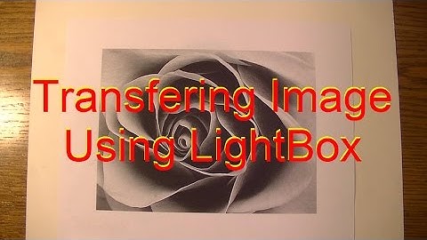 Transfering Image Using Lightbox | how to start drawing a portrait