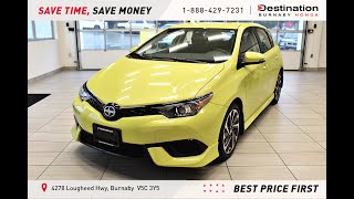 2016 Scion iM CVT - NO ACCIDENTS - BACK UP CAMERA - SPRING GREEN - B10915