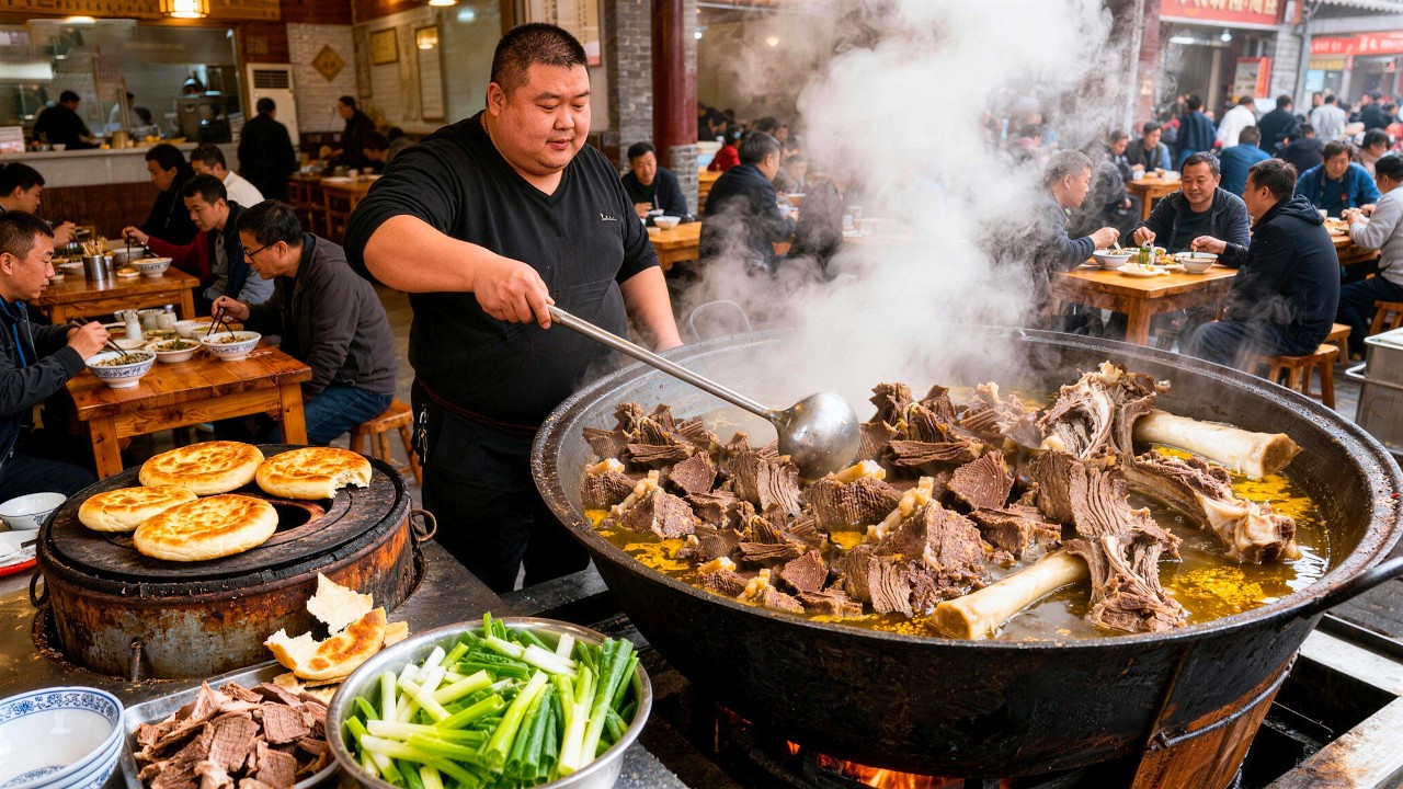 Khám phá Nồi Bò Hầm khổng lồ nặng hơn 1,7 Tấn hầm 1 lần 2 con bò nổi tiếng ở Bảo Định, Hà Bắc