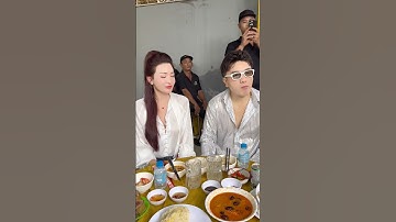 Đôi vợ chồng xinh đẹp ca sĩ Dương Ngọc Thái cùng Cs Triệu Ái Vy tại buổi giỗ tổ