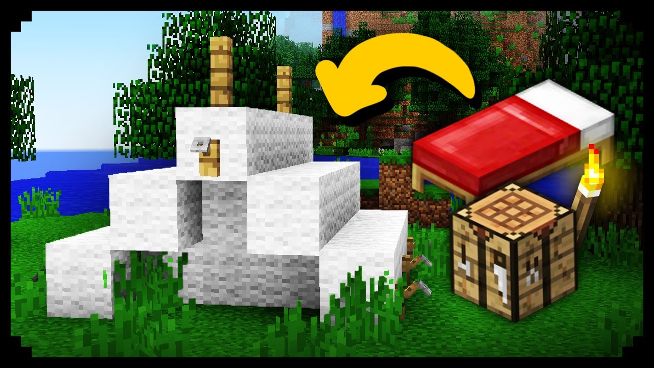 ✔ Minecraft: How to make a Working Tent