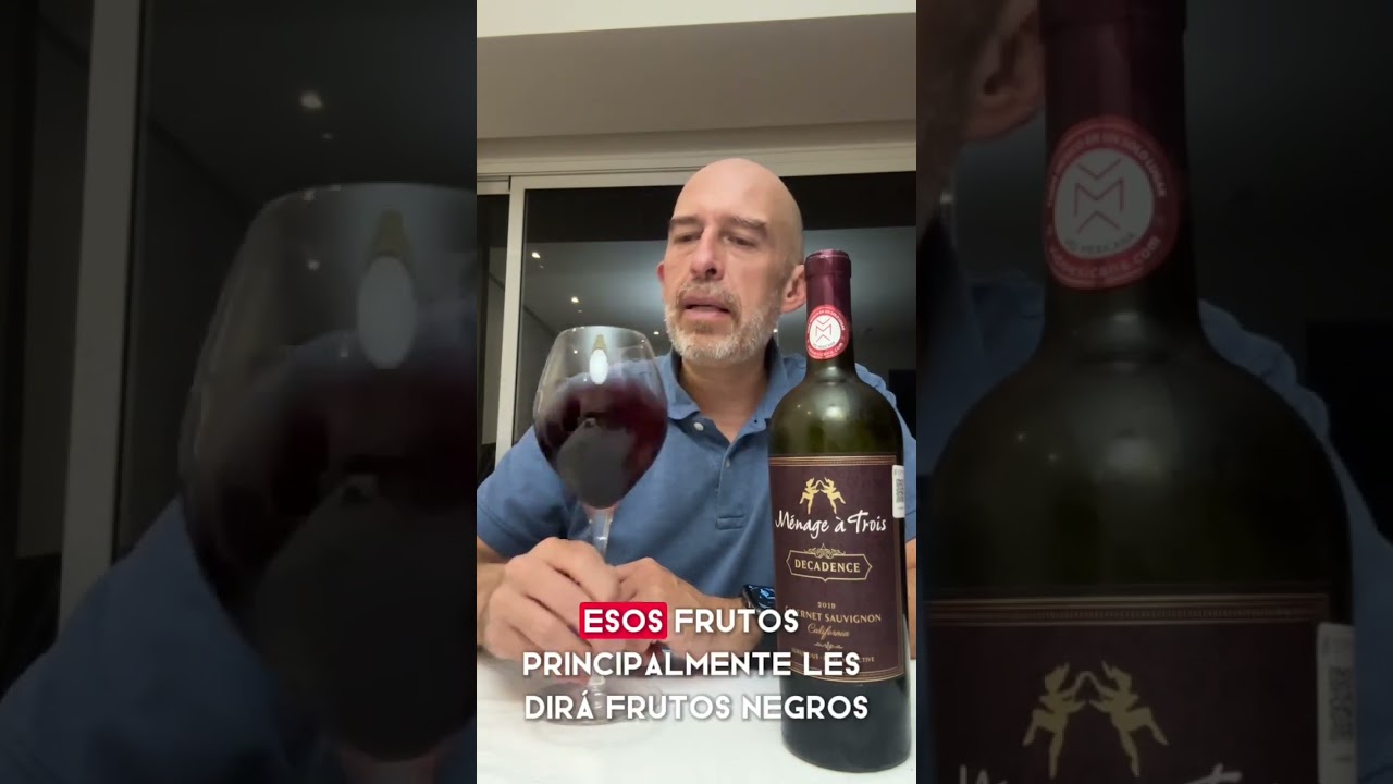 Cata de vino californiano Decadence de Menage a Trois