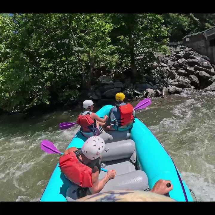 A splashy good time at the last two rapids of the Ocoee River #tennessee #vacation #rafting #fun
