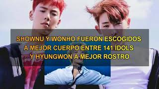 SHOWNU Y WONHO SON LOS QUE POSEEN MEJOR CUERPO Y HYUNGWON A MEJOR ROSTRO 😍