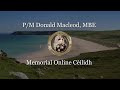 The Donald Macleod Memorial Online Cèilidh 2021