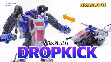 Transformers Bumblebee movie DROPKICK! Nitro Igniters Toy Robot Stopmotion Video Review!