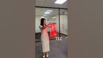 Demo show, Skyline-20, P20mm 95% transparency, No PCB film LED display for transparent glass video.