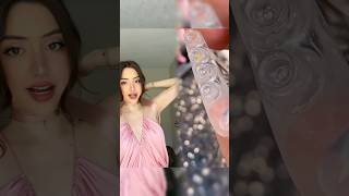 Trying on the "IMPOSSIBLE" dress.