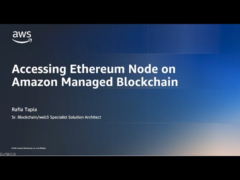 Connecting to an Ethereum node on Amazon Managed Blockchain | Amazon Web Services