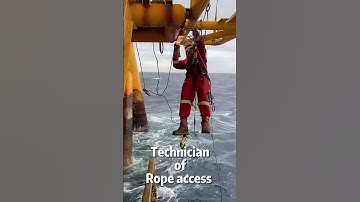 Technician of rope access😳👍#weld #welding #welder