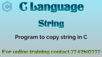 C Program to Copy String Without Using strcpy() in hindi