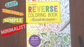 Reverse Coloring Book Calming Stress-free no supplies needed Minimalist Hobby