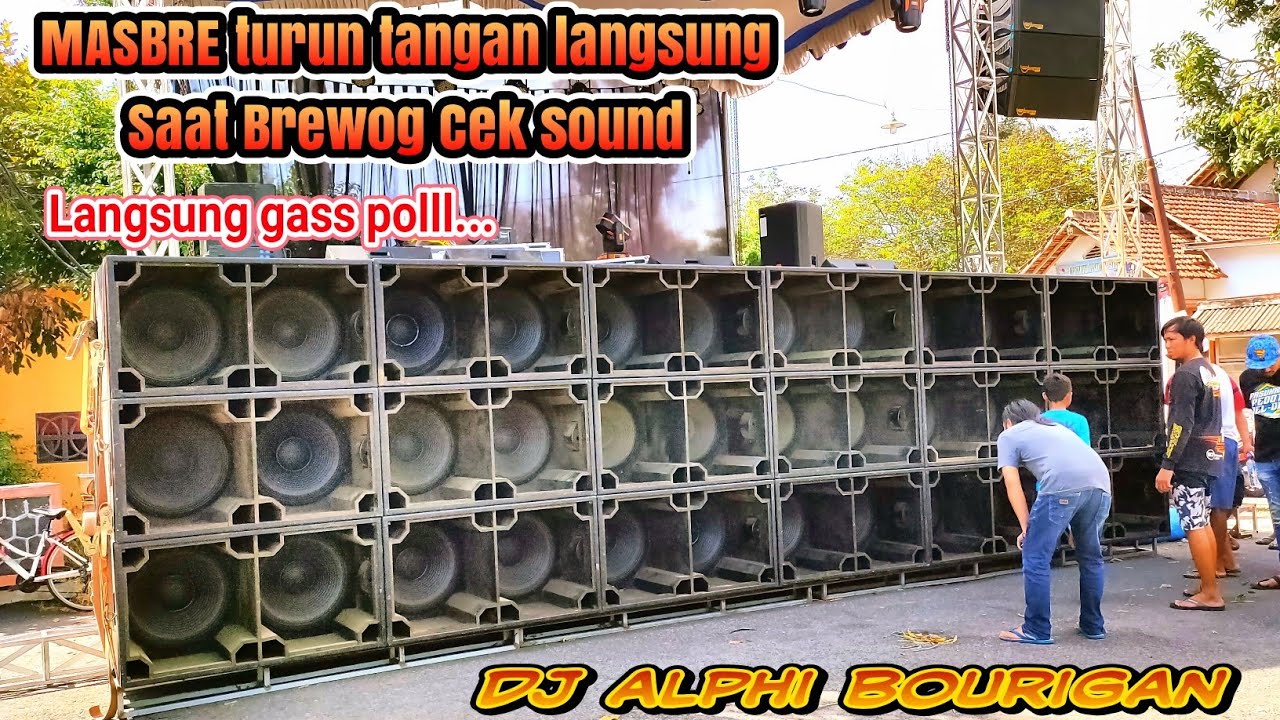 Akhirnya Brewog Cek sound setelah lama ditunggu, persiapan perform feat DJ Bianca di togokan Srengat