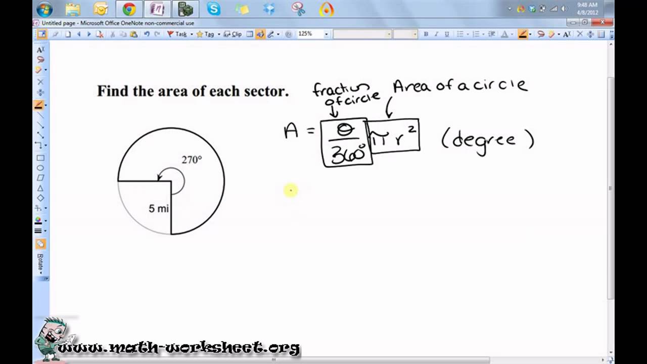 Geometry  Circles  Arc length and sector area  Hard  YouTube