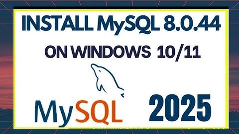 How to install MySQL 8.0.44 Server and workbench on windows 10/11 [2025] Install mySQL 8.0.44