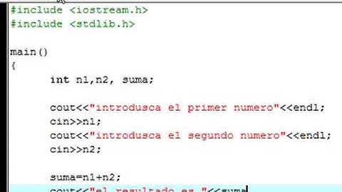 programacion c++ suma de dos numeros enteros