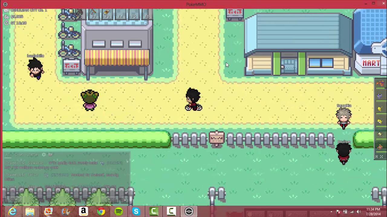 Pokemon mmo walkthrough free bike - YouTube