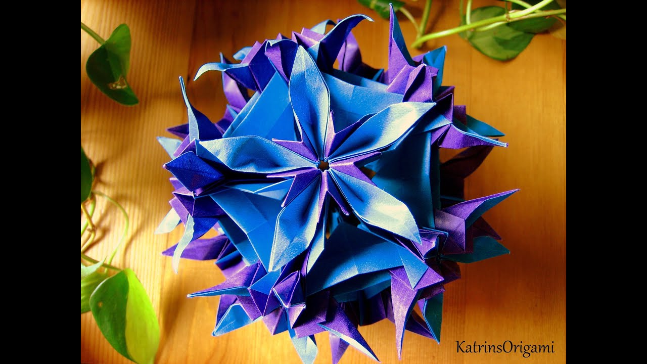 Origami ✿ Spides floral ✿ Kusudama